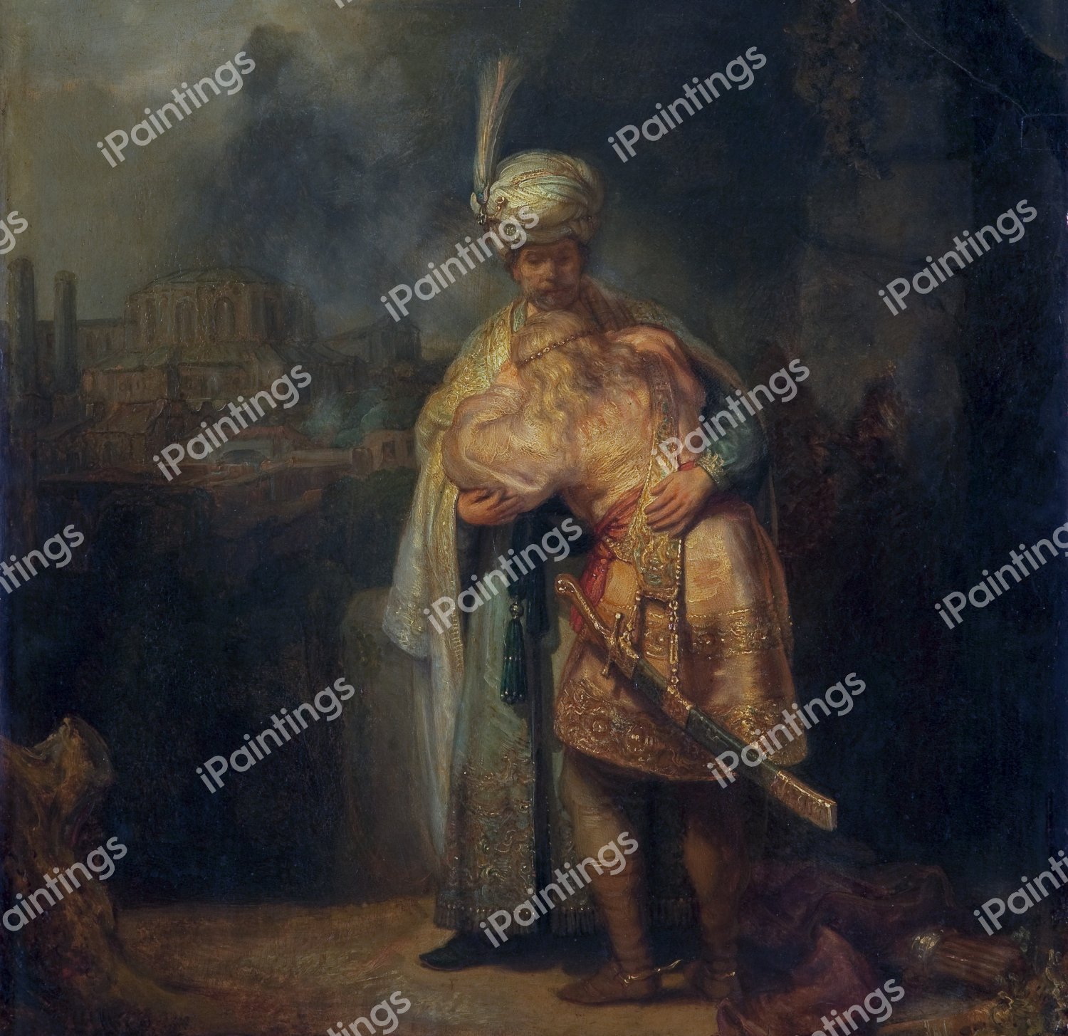 David and Jonathan. The painting by Rembrandt van Rijn