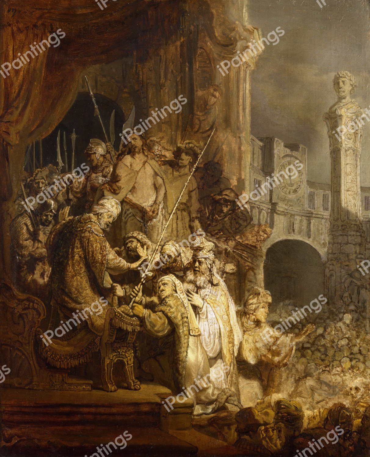 Ecce Homo. The painting by Rembrandt van Rijn
