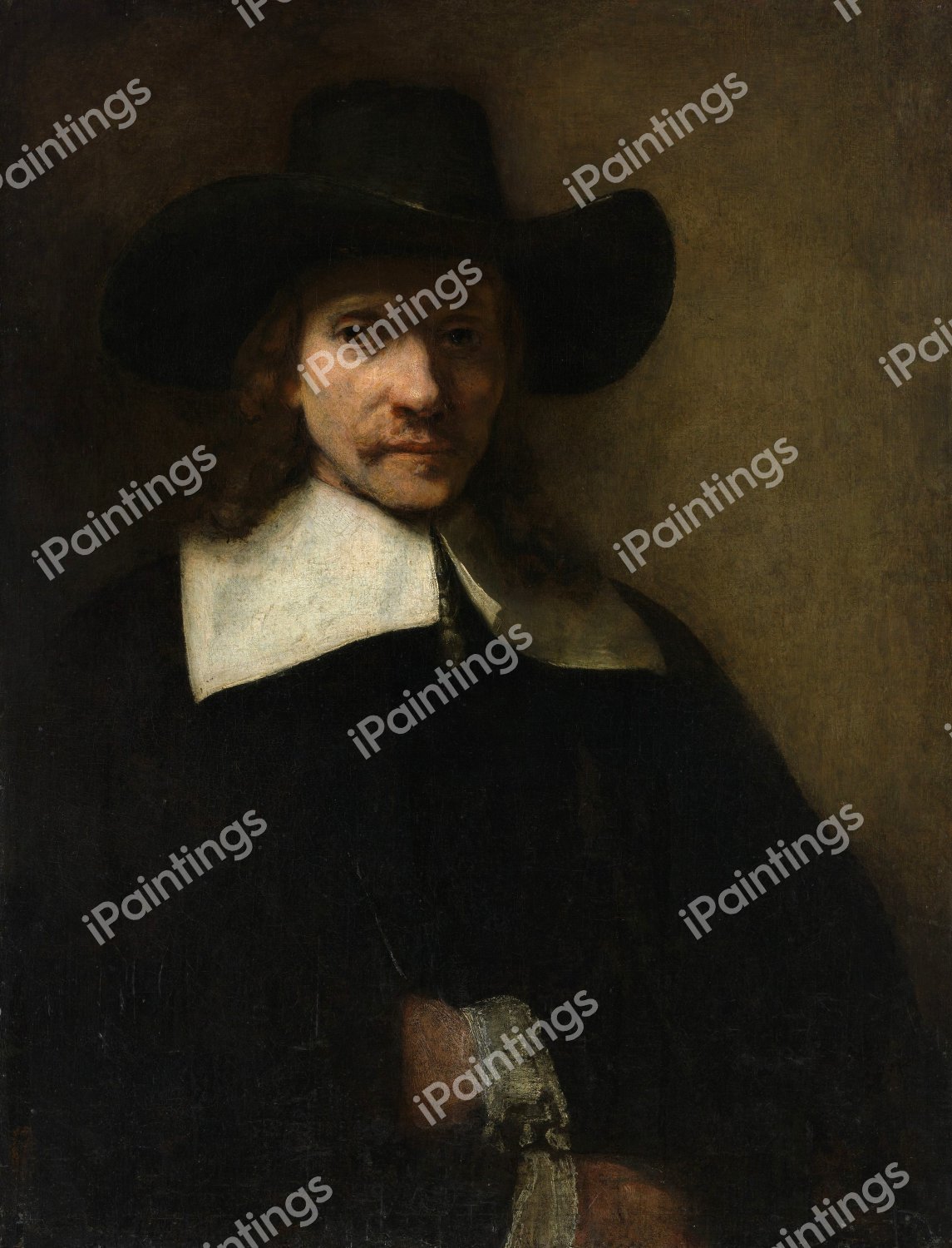 Portrait of a Man. The painting by Rembrandt van Rijn