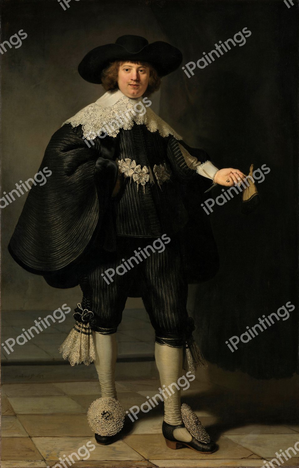 Portrait of Marten Soolmans. The painting by Rembrandt van Rijn