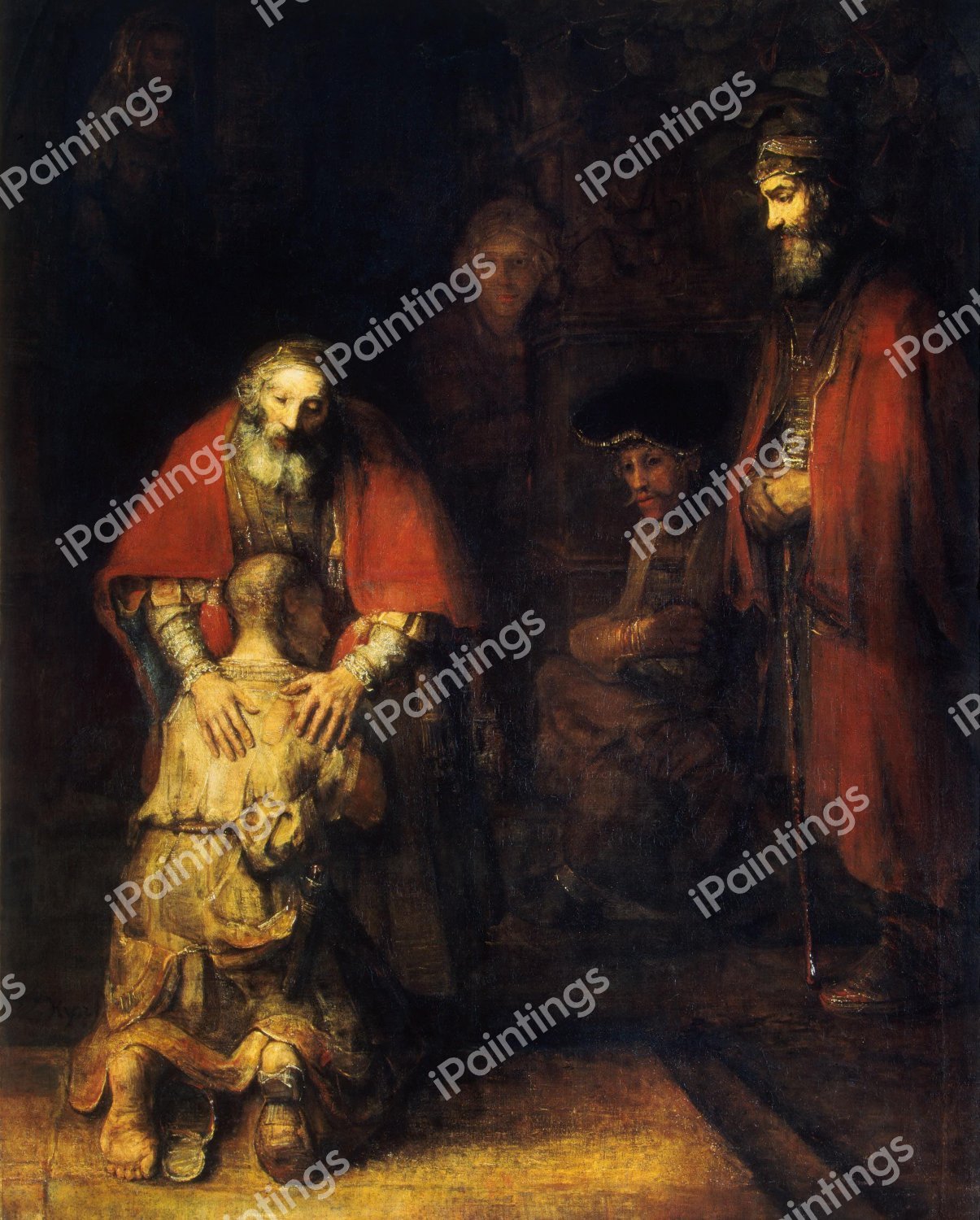 Return of the Prodigal Son. The painting by Rembrandt van Rijn