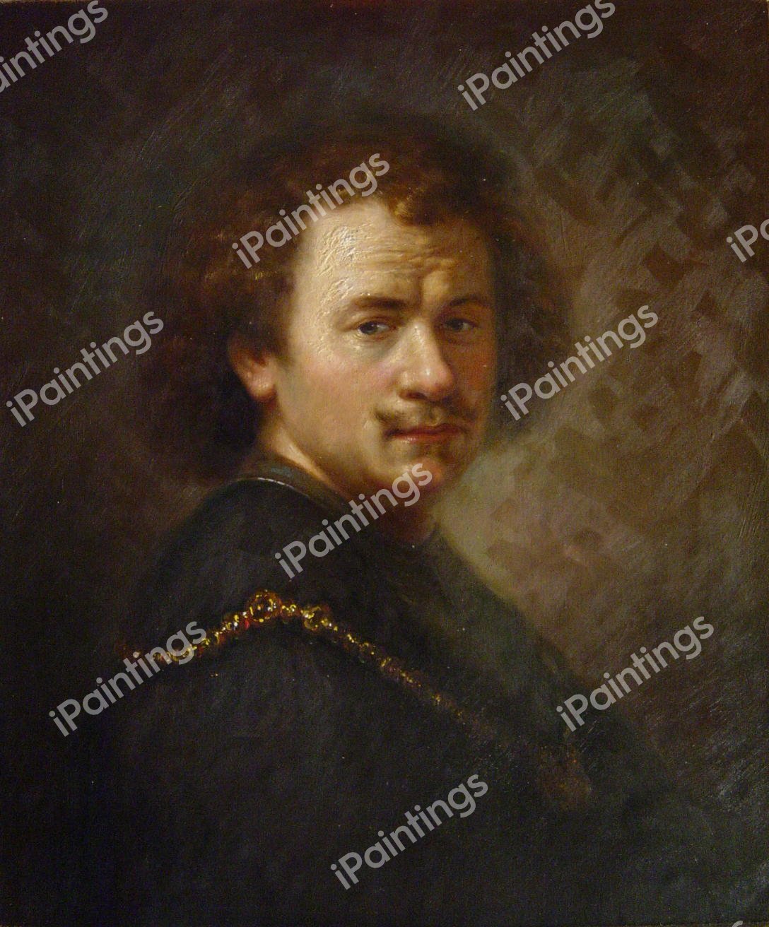 Self Portrait. The painting by Rembrandt van Rijn