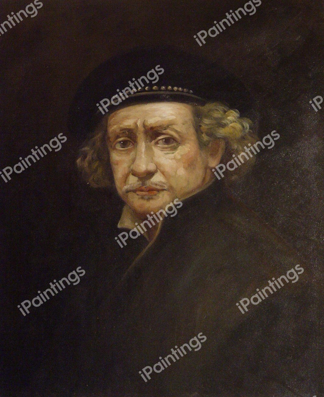 Self Portrait. The painting by Rembrandt van Rijn