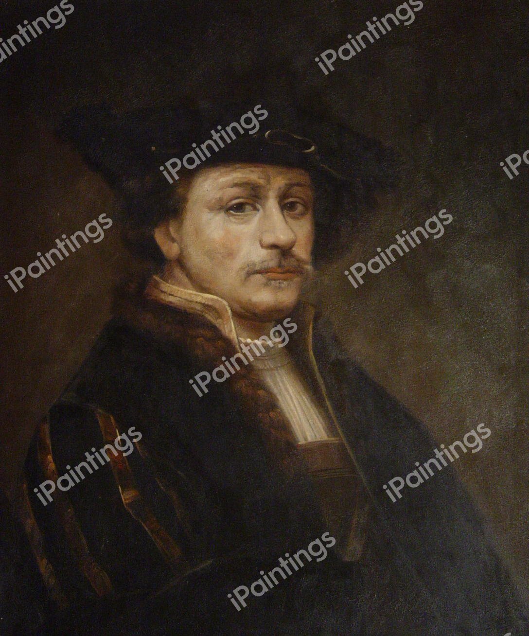 Self Portrait. The painting by Rembrandt van Rijn