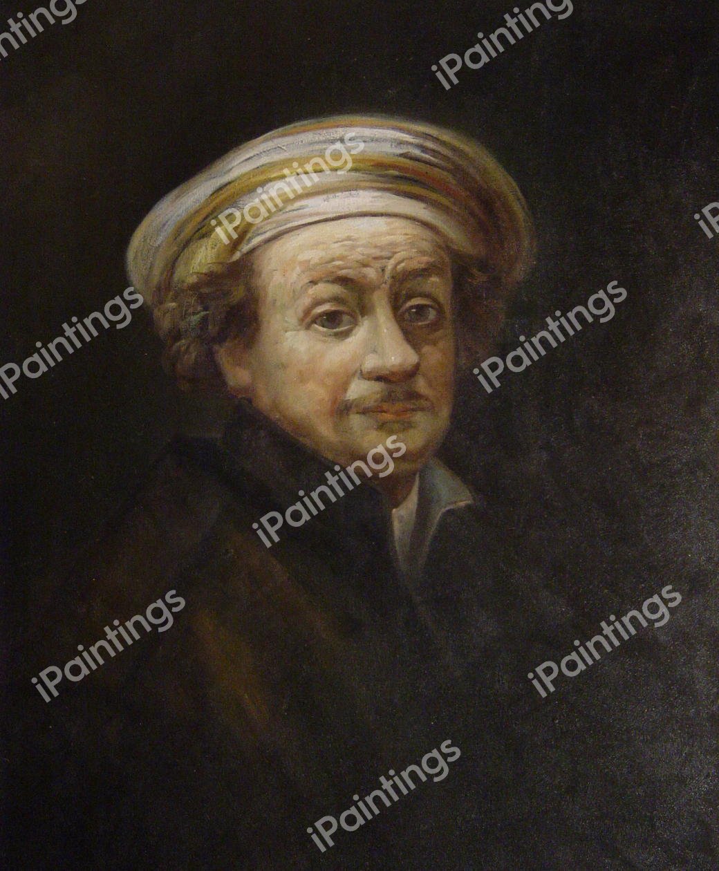 Self Portrait. The painting by Rembrandt van Rijn