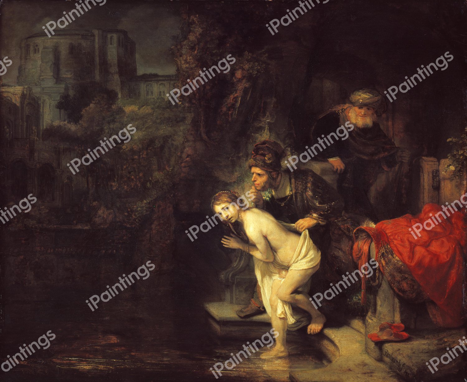 Susanna in the Bath. The painting by Rembrandt van Rijn