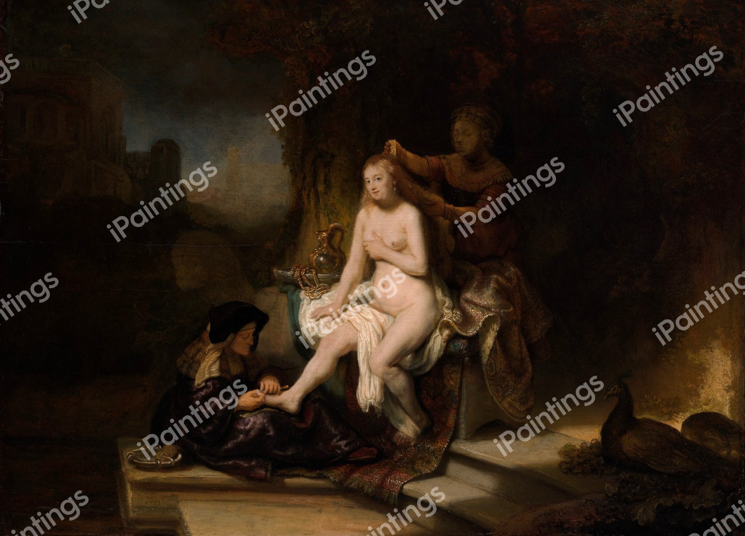 The Toilet of Bathsheba. The painting by Rembrandt van Rijn