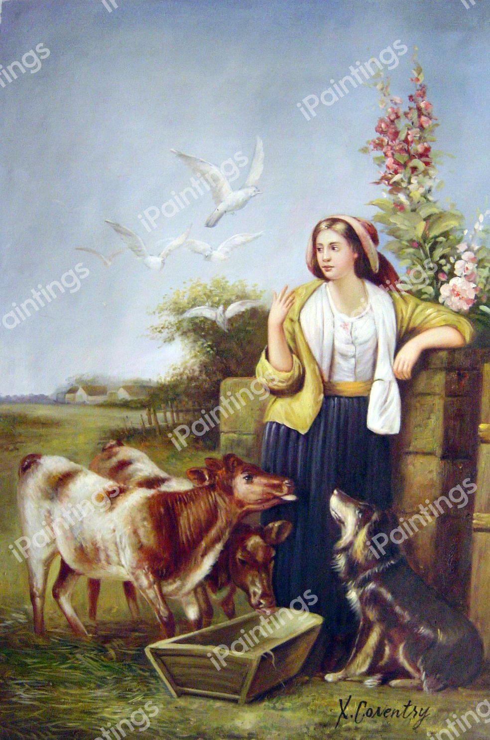 Good Friends. The painting by Richard Ansdell