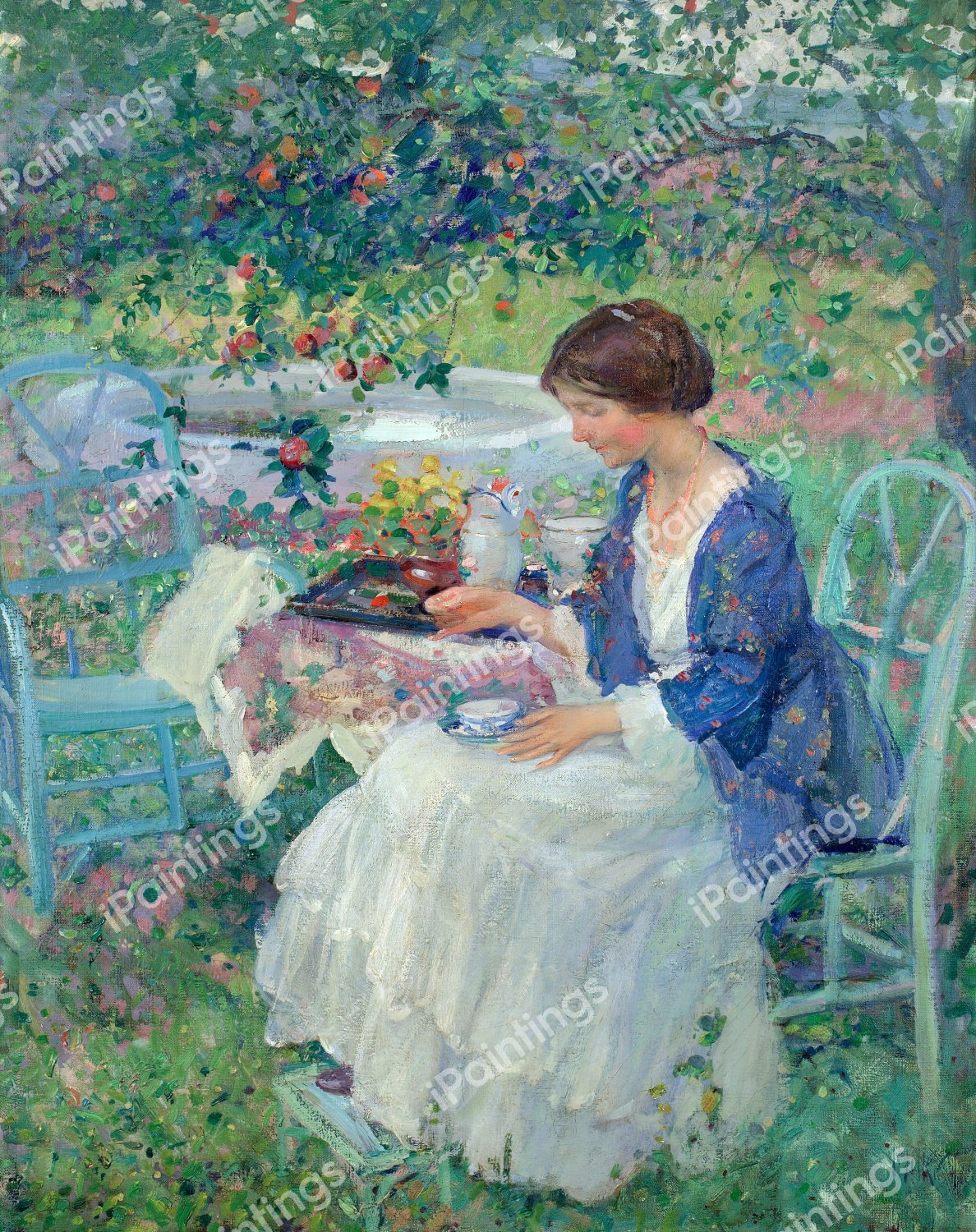 A Gray Day. The painting by Richard Edward Miller