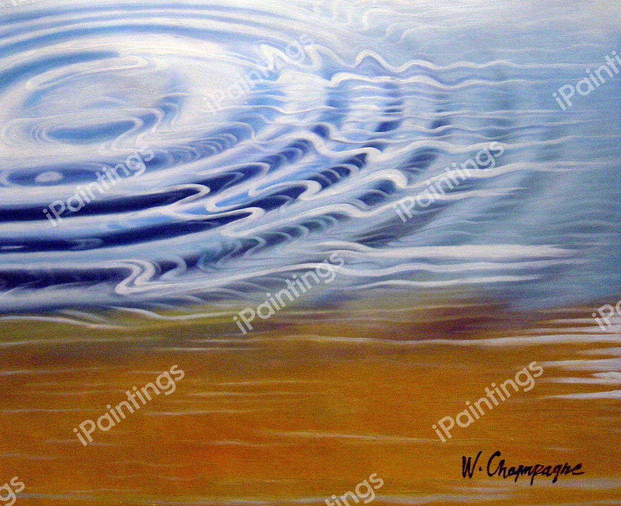 Ripple Abstract. The painting by Our Originals
