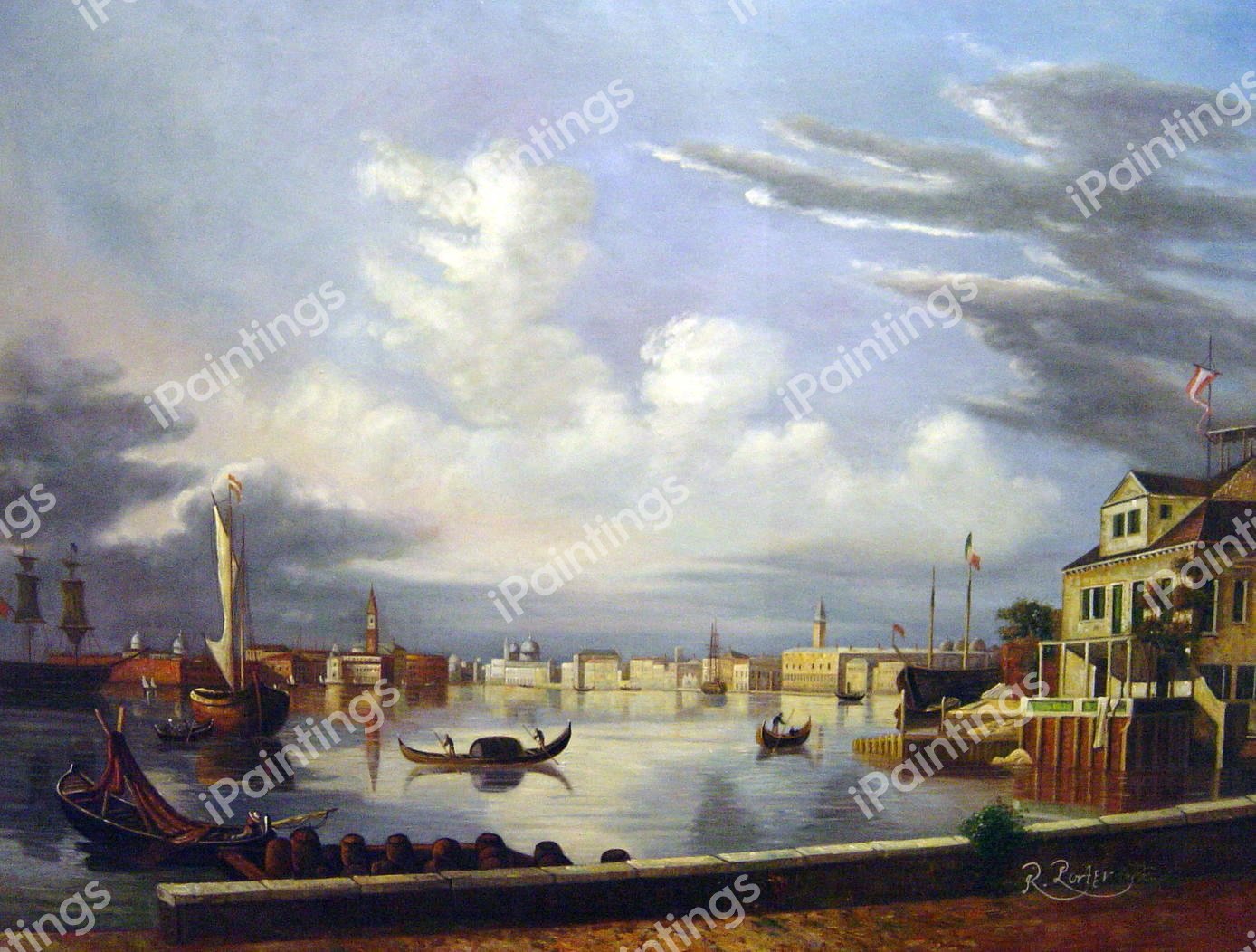 View Of Venice. The painting by Robert Salmon