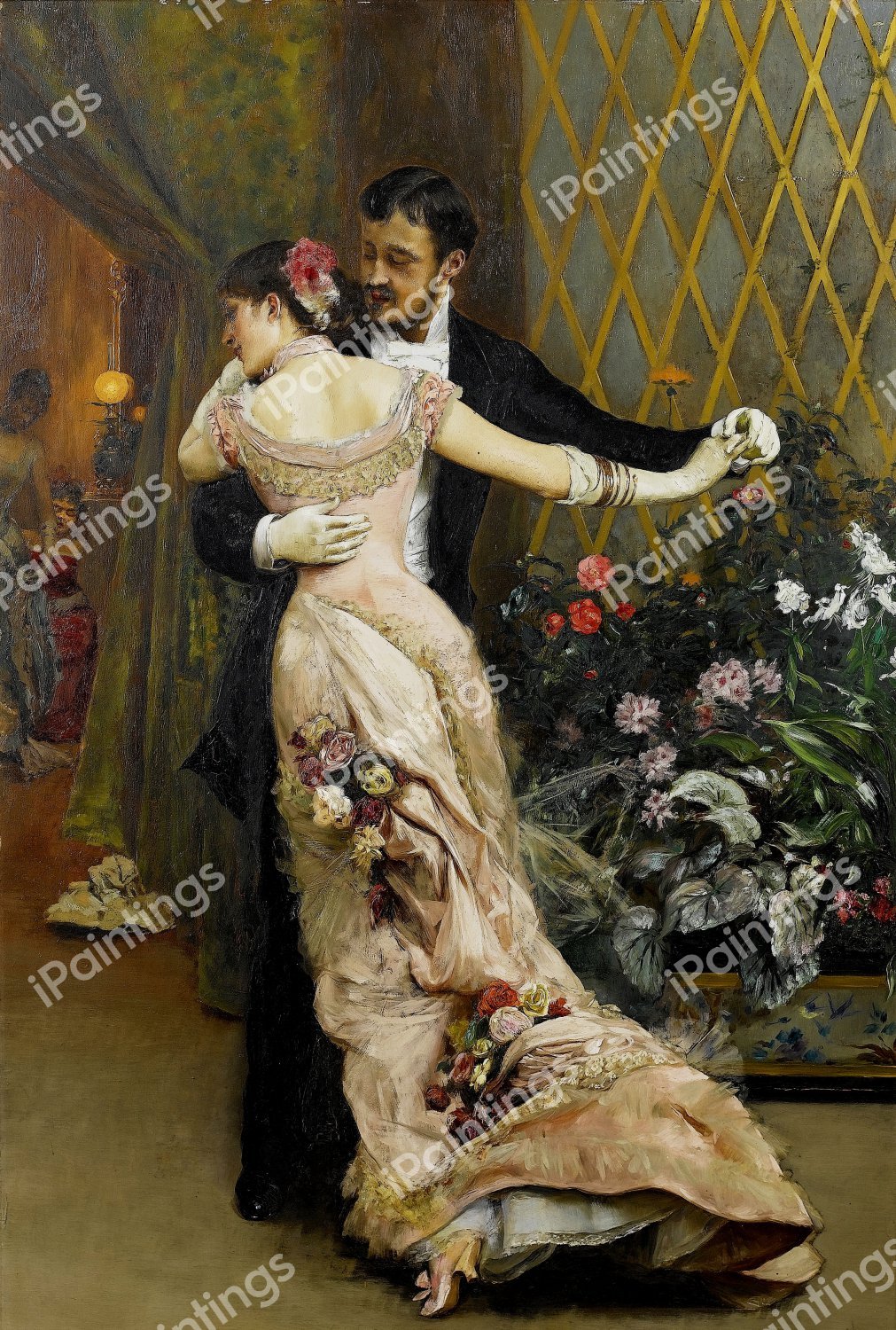At the End of the Ball. The painting by Rogelio de Egusquiza
