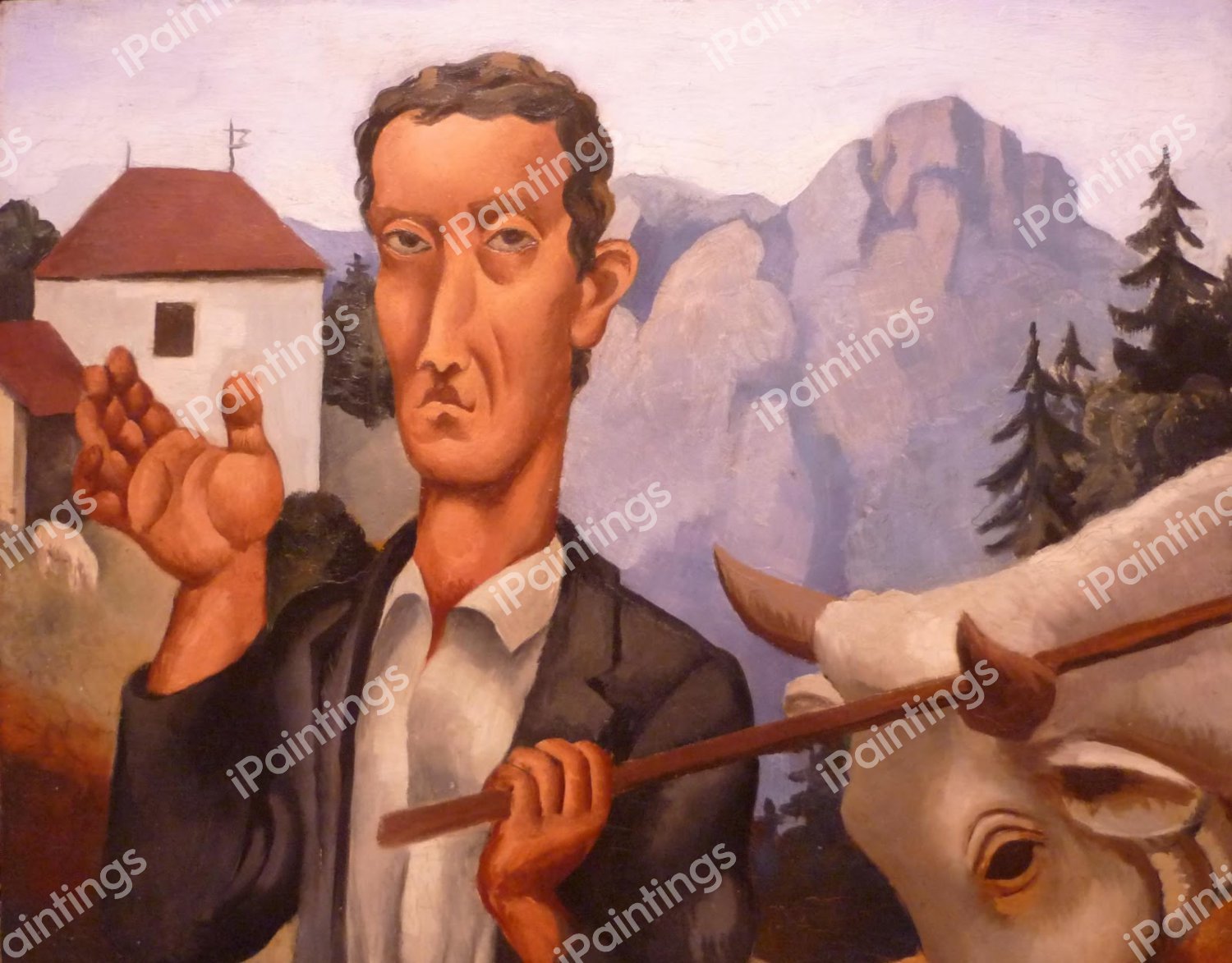 Herdsman, 1921. The painting by Roger De La Fresnaye