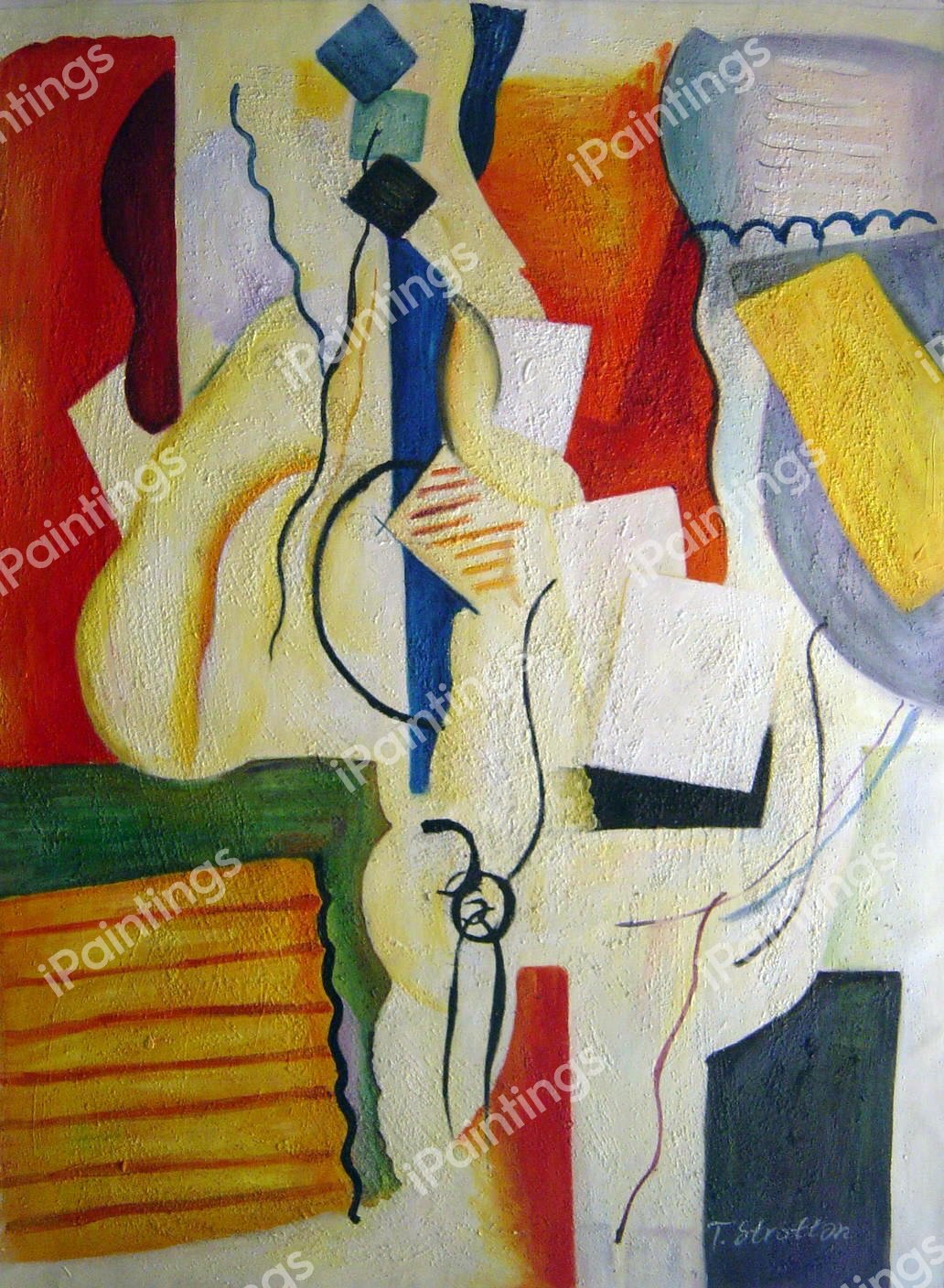 Smoking In The Shelter. The painting by Roger De La Fresnaye