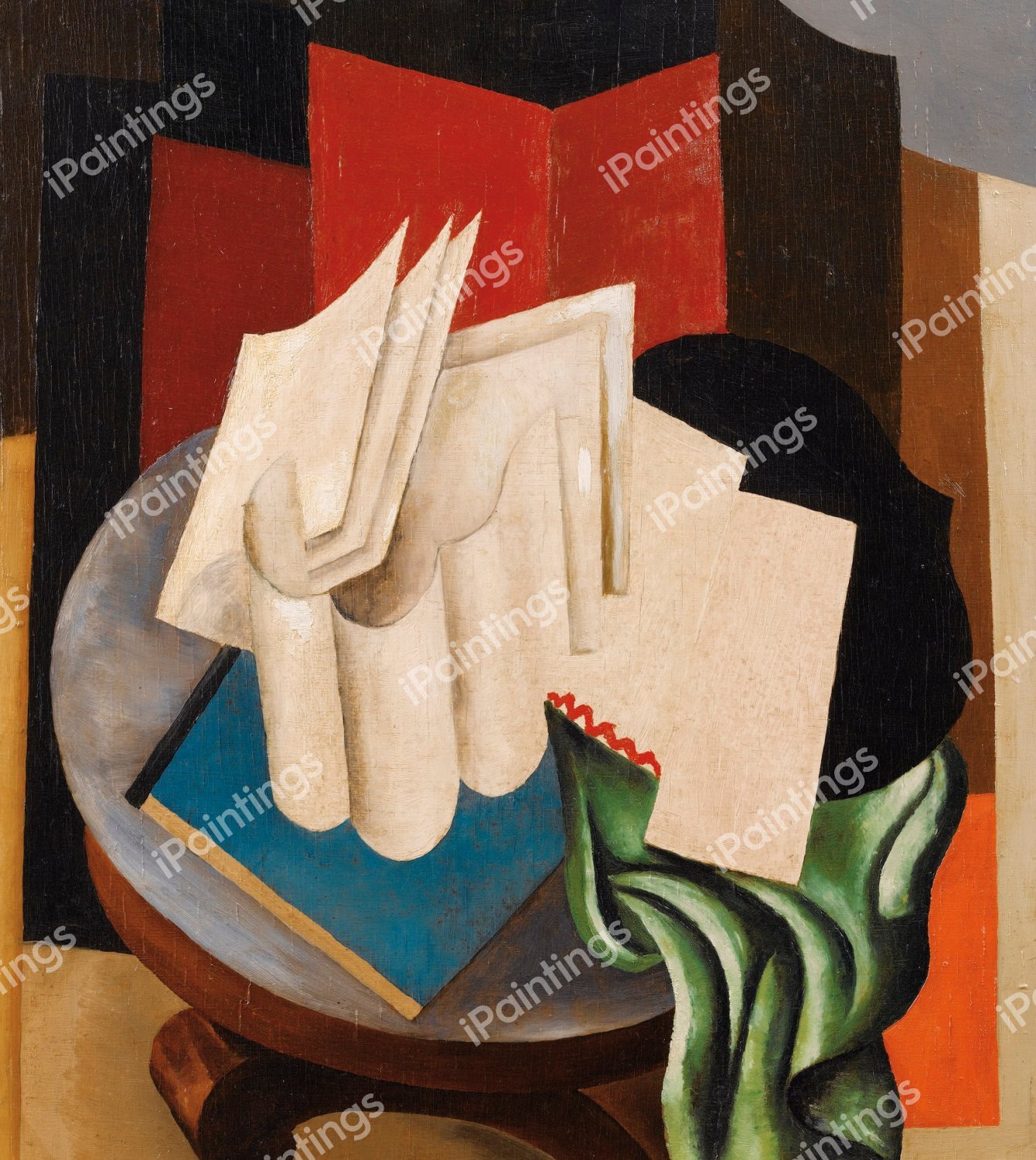 White Leaves, 1920. The painting by Roger De La Fresnaye