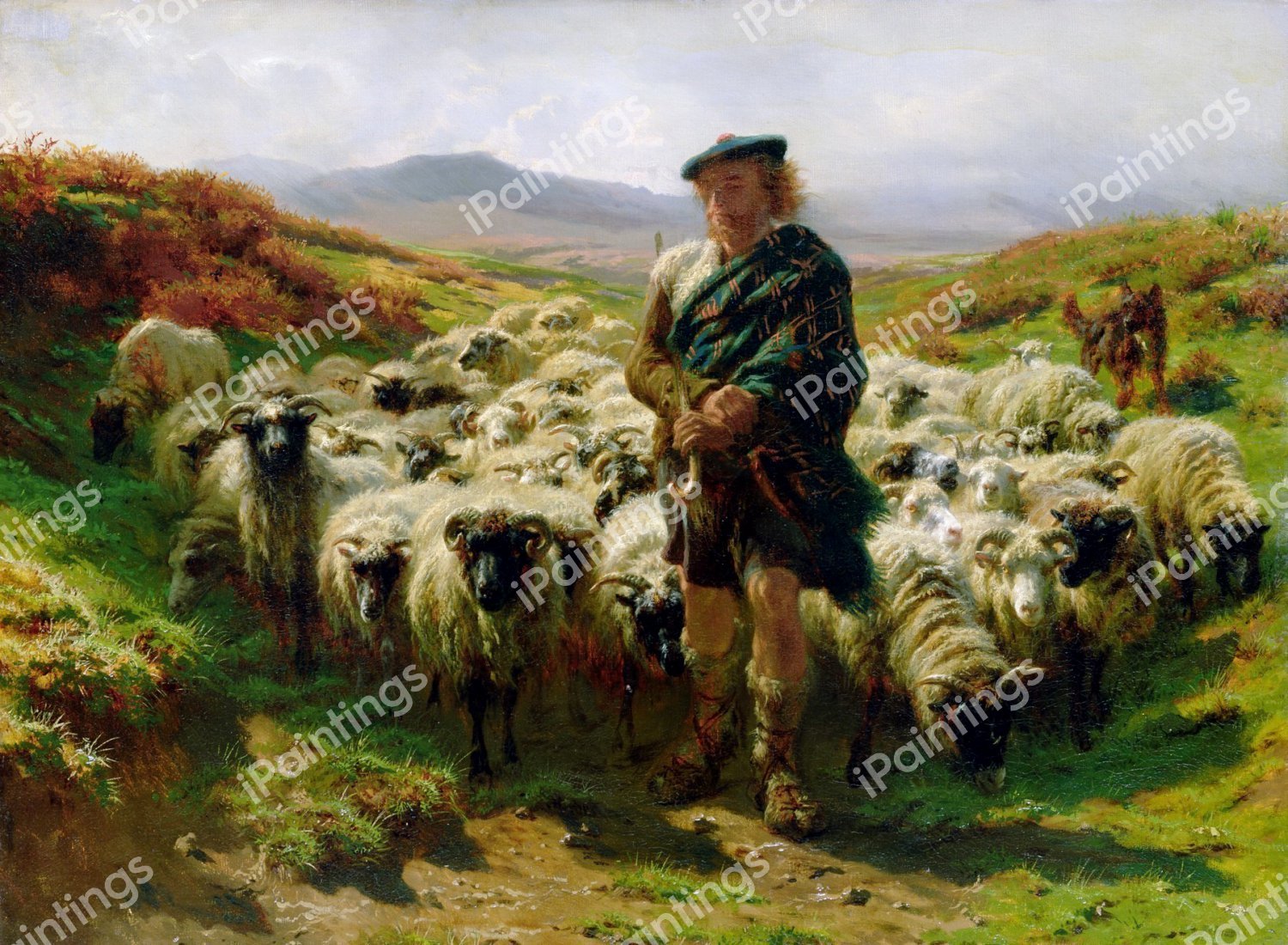 The Highland Shepherd. The painting by Rosa Bonheur