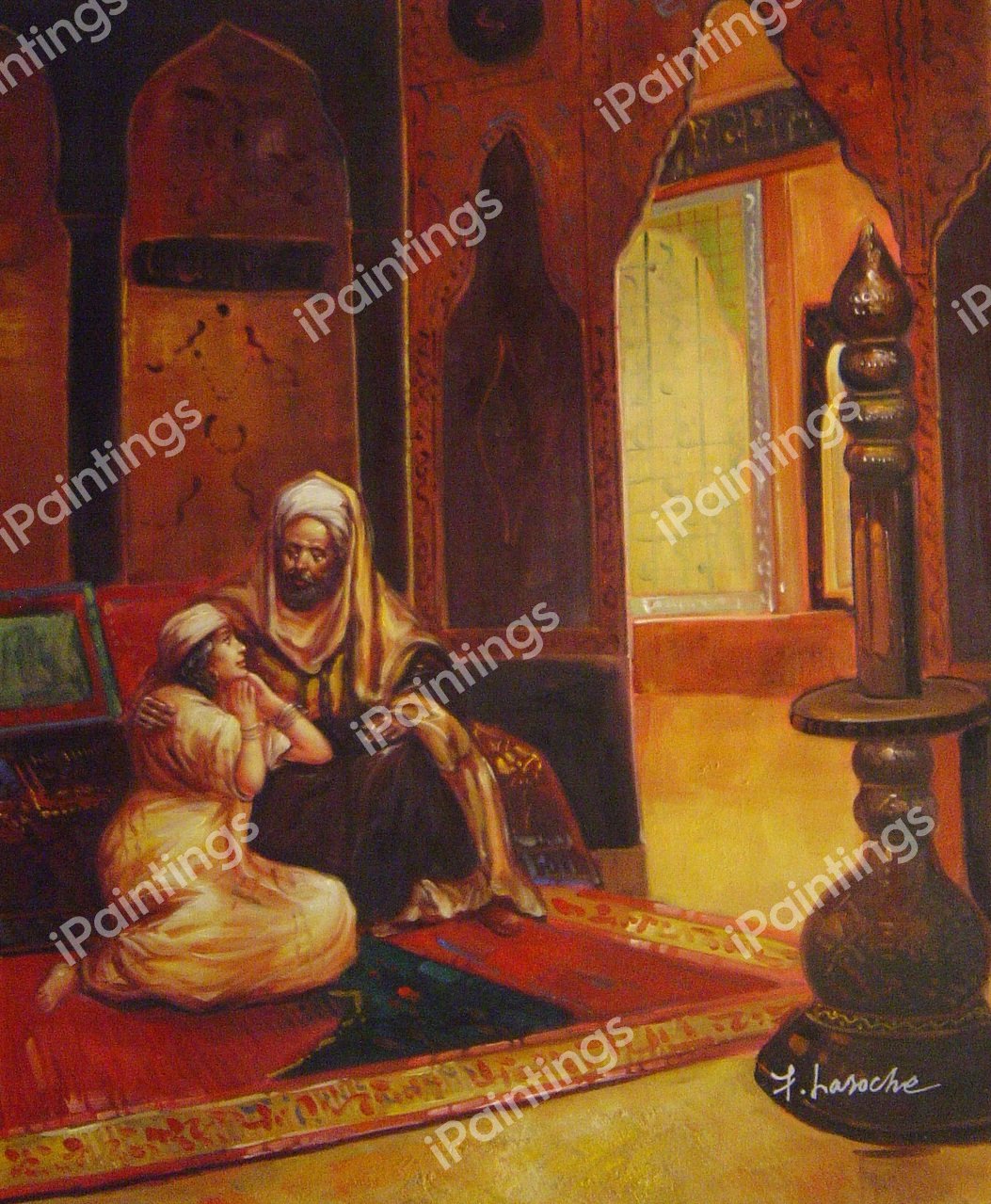 Favorite Of The Farm. The painting by Rudolph Ernst