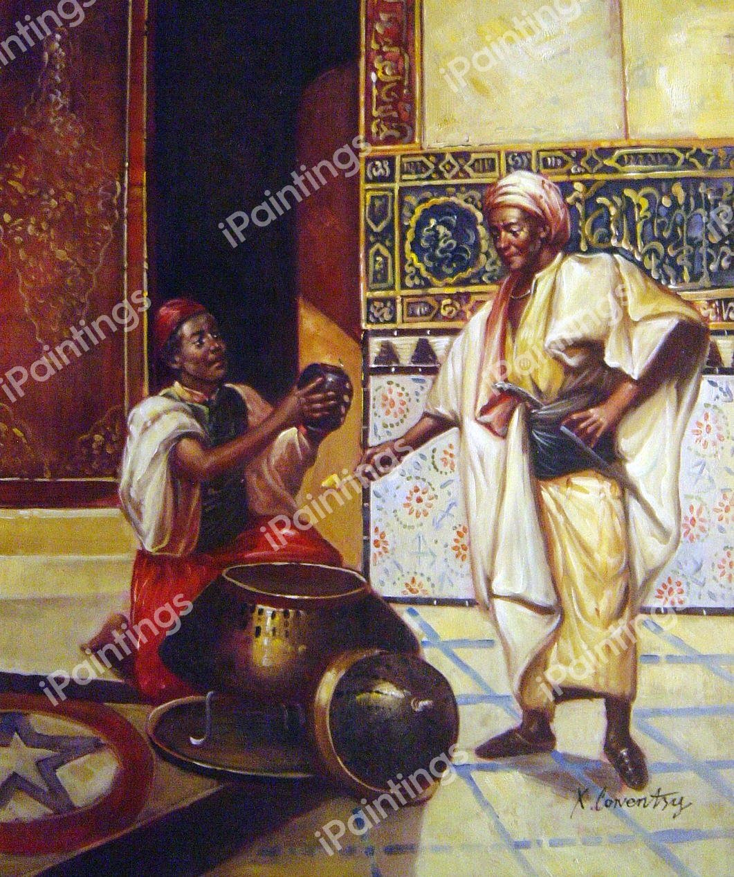 In The Alhambra. The painting by Rudolph Ernst