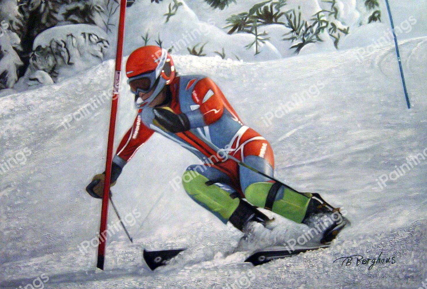 Running Gates. The painting by Our Originals