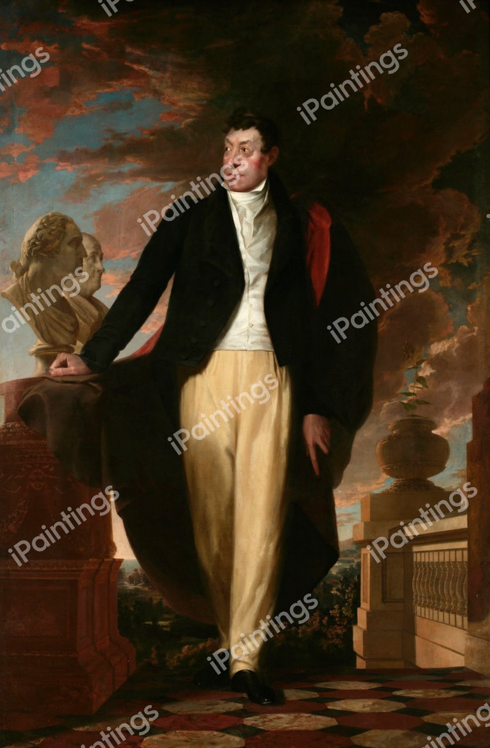 The Marquis de Lafayette. The painting by Samuel F. B. Morse