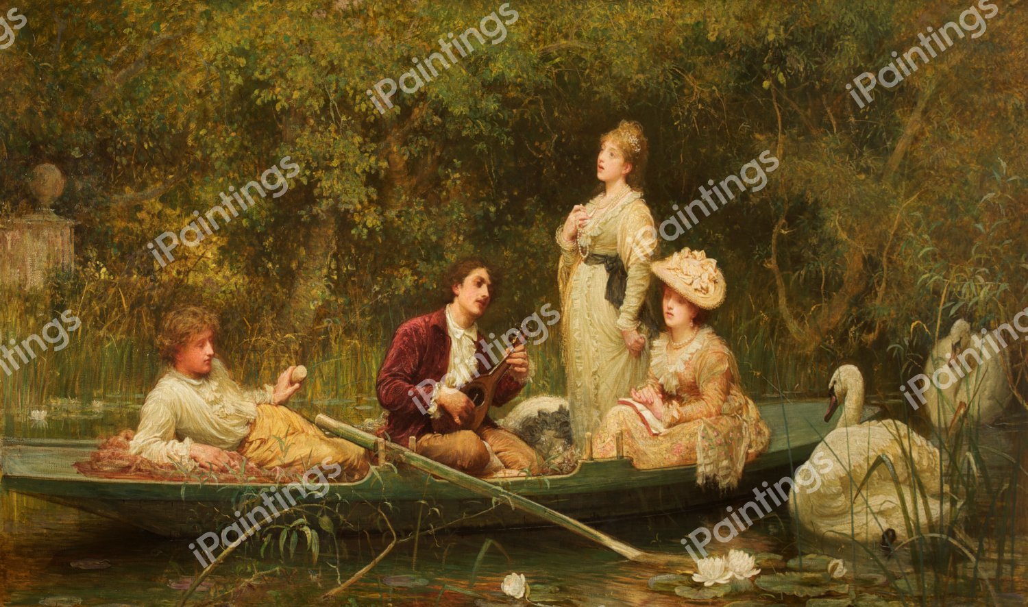 Fair Quiet and Sweet Rest, 1872. The painting by Samuel Luke Fildes