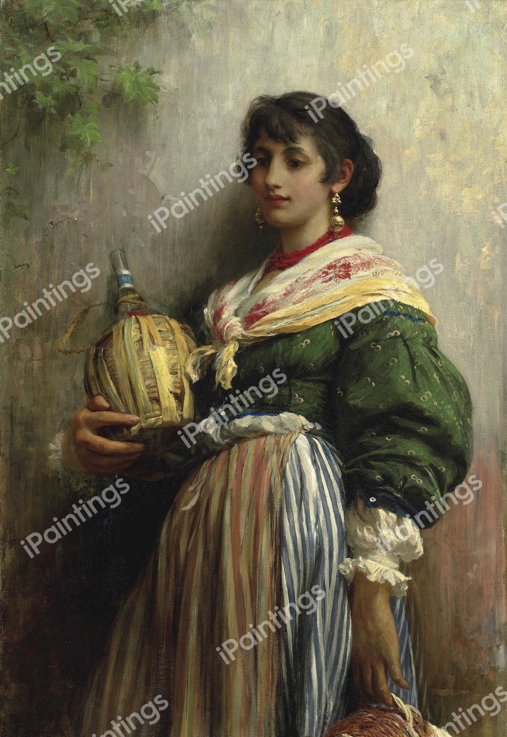 Rosa Siega, 1876. The painting by Samuel Luke Fildes