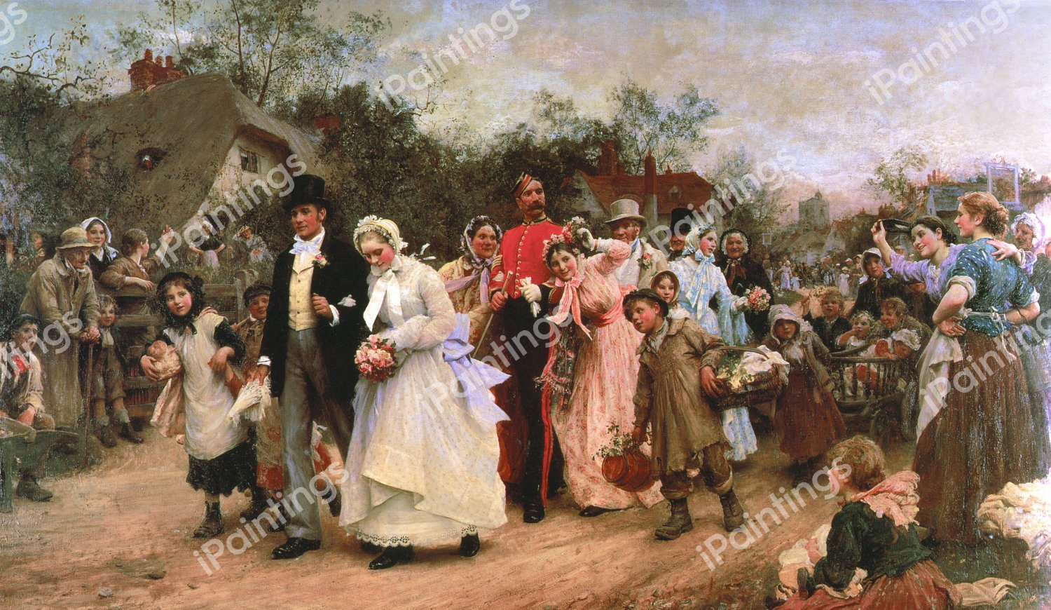 The Wedding, 1883. The painting by Samuel Luke Fildes