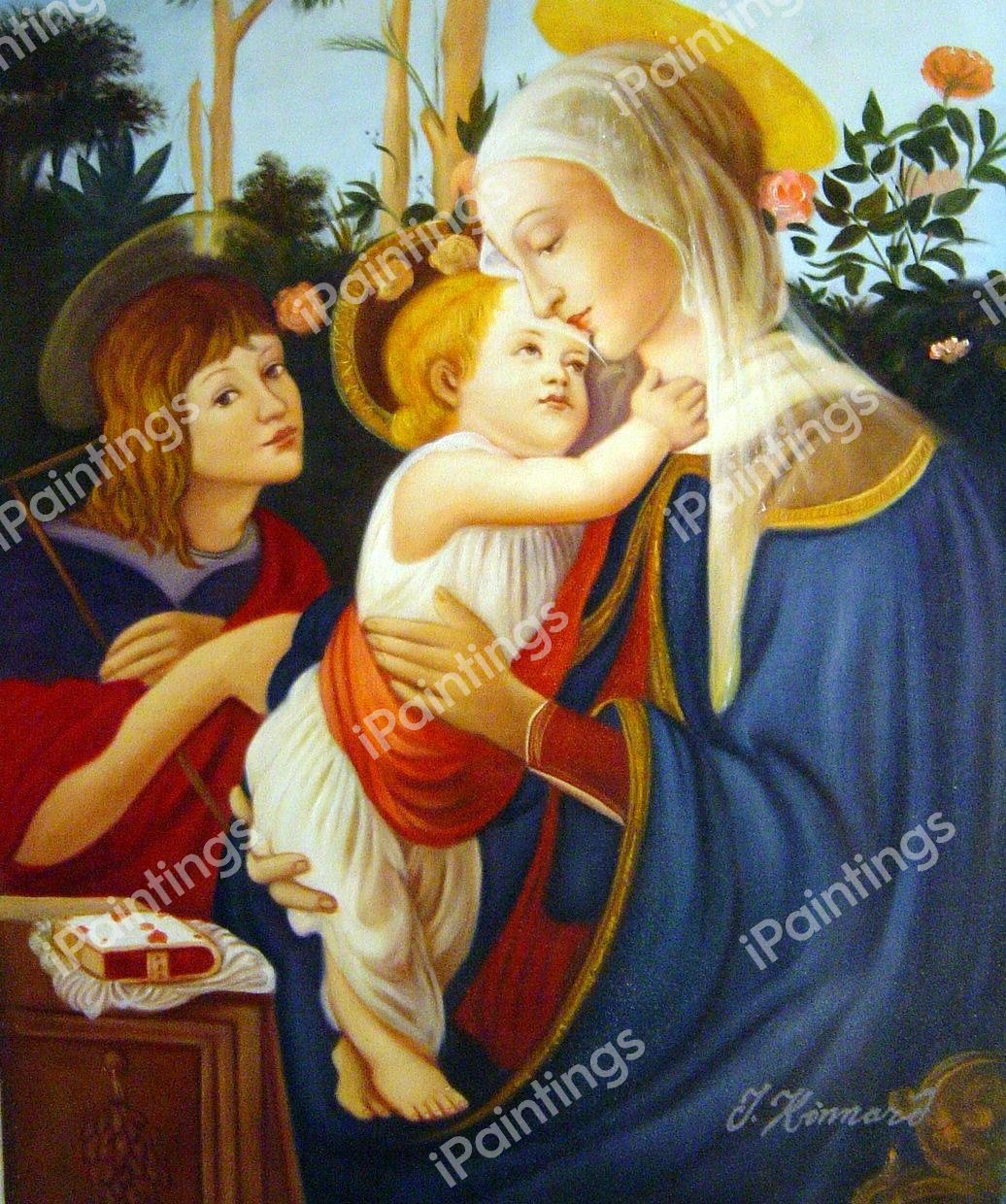 Madonna And Baby. The painting by Sandro Botticelli