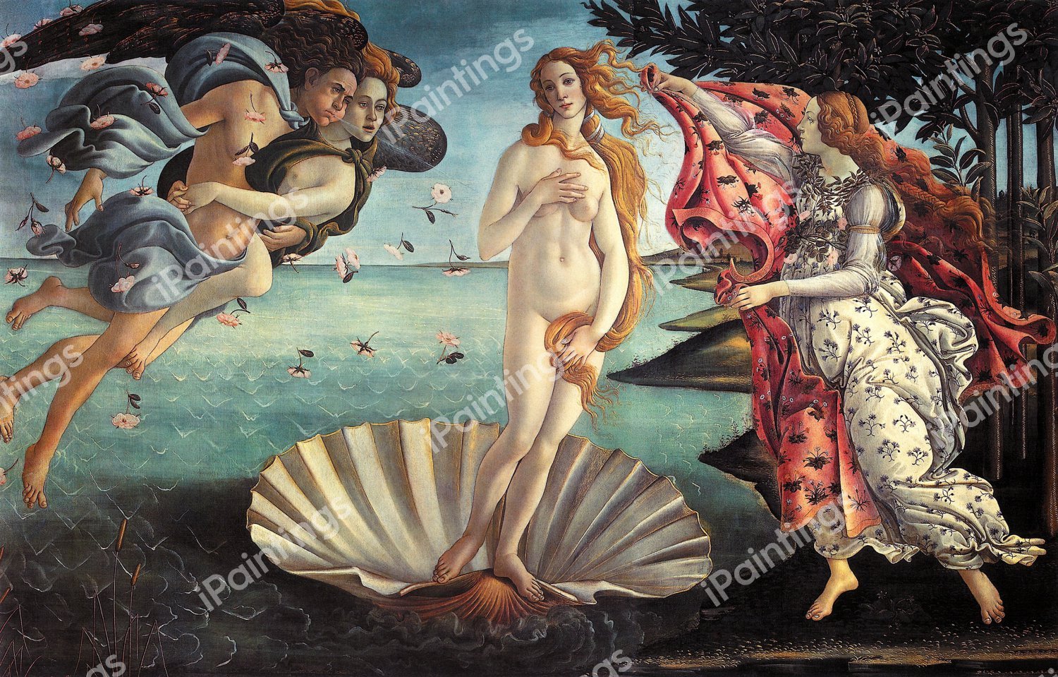The Birth of Venus. The painting by Sandro Botticelli