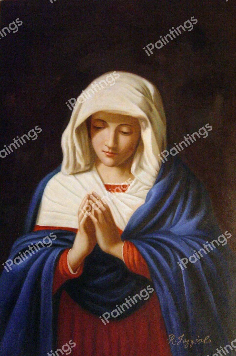 The Virgin In Prayer. The painting by Sassoferrato