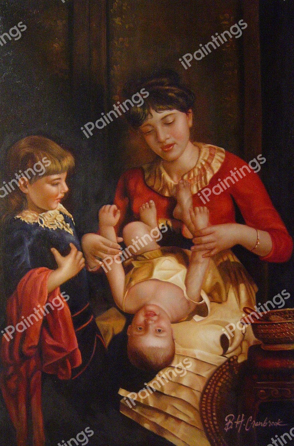 See-Saw, Margery Day. The painting by Seymour Joseph Guy