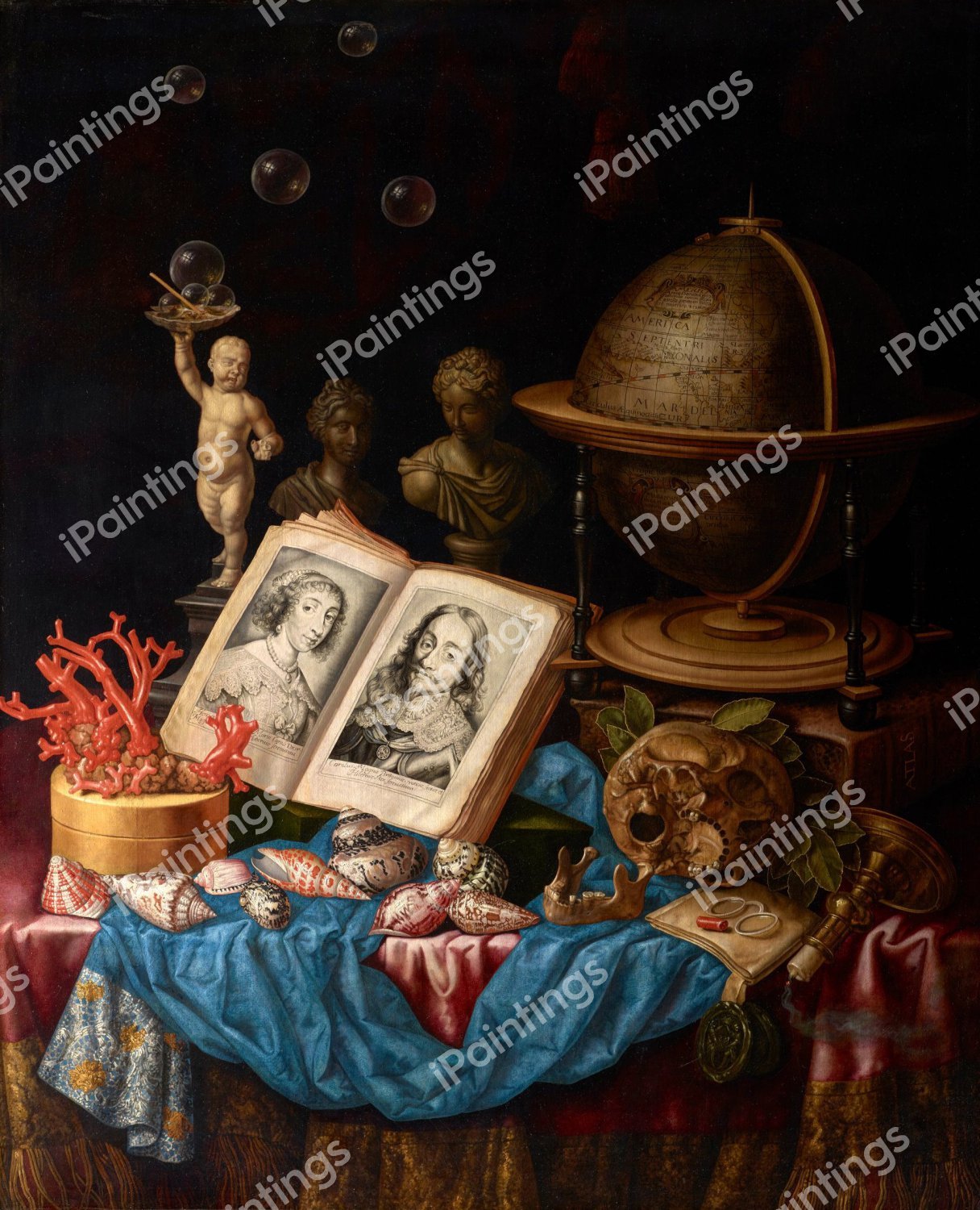 Vanitas Still Life 3. The painting by Simon Renard De Saint Andre