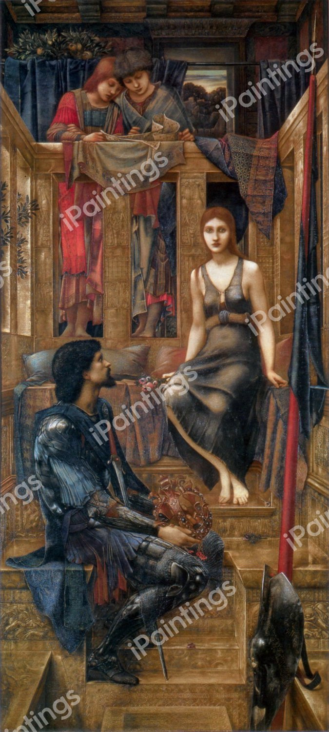 King Cophetua and the Beggar Maid. The painting by Sir Edward Coley Burne-Jones