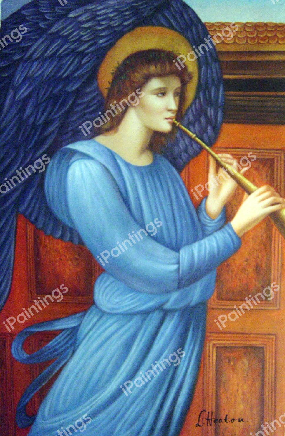 The Angel. The painting by Sir Edward Coley Burne-Jones