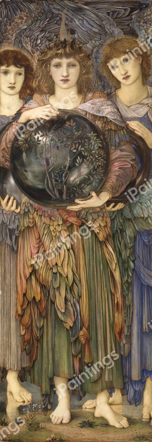 The Days Of Creation: The Third Day. The painting by Sir Edward Coley Burne-Jones