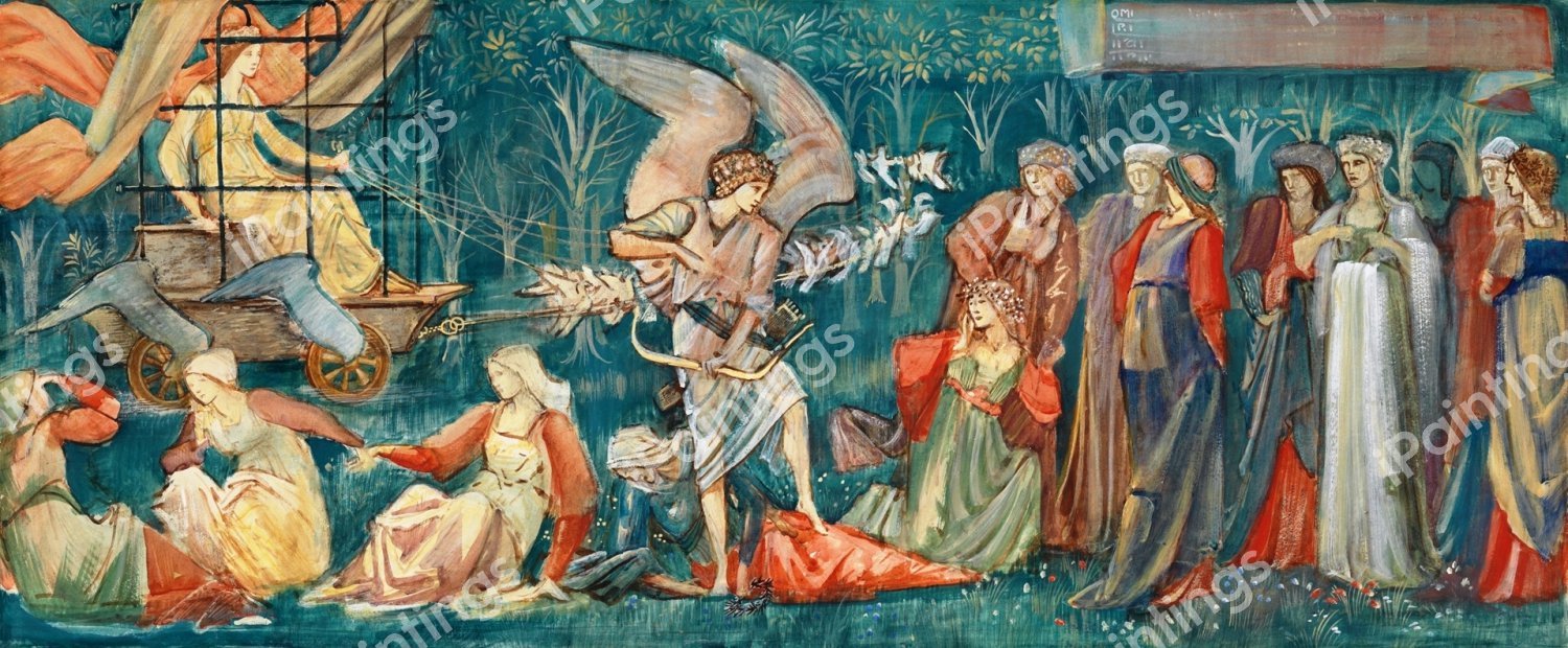 The Passing of Venus. The painting by Sir Edward Coley Burne-Jones