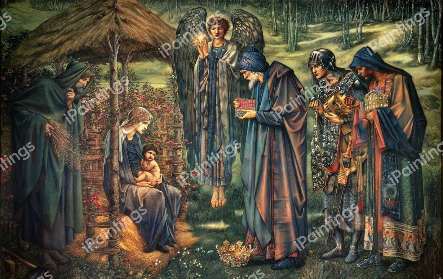 The Star of Bethlehem. The painting by Sir Edward Coley Burne-Jones