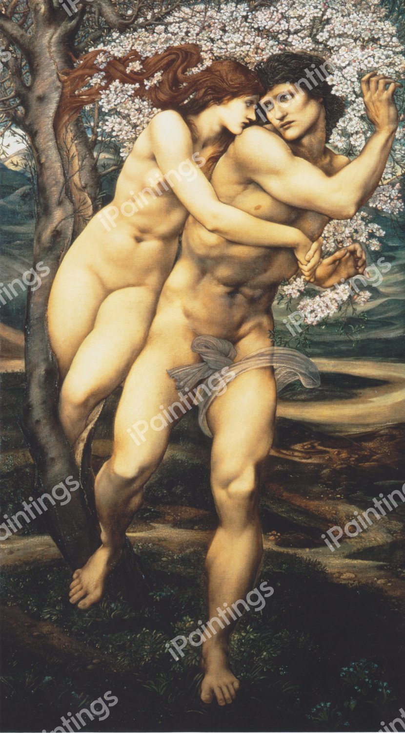 The Tree of Forgiveness. The painting by Sir Edward Coley Burne-Jones