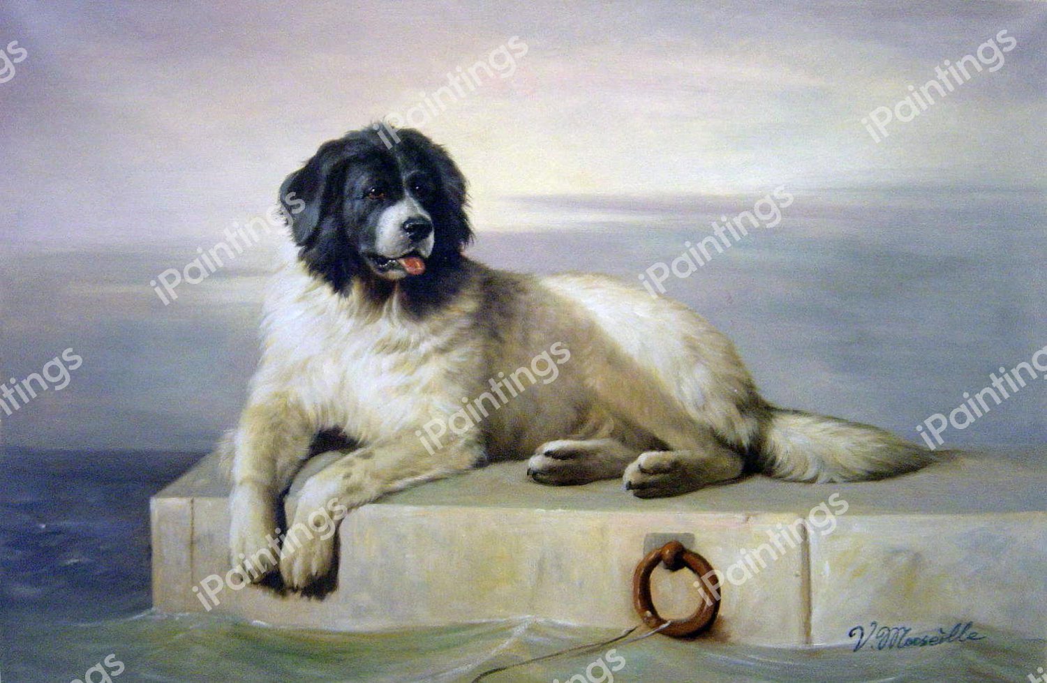 A Distinguished Member Of The Humane Society. The painting by Sir Edwin Henry Landseer