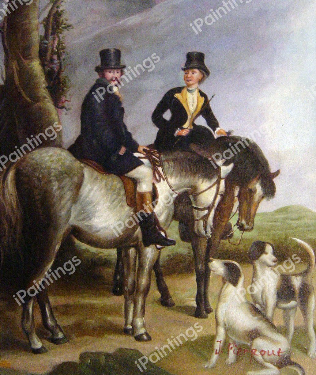 Duke & Duchess of Beaufort. The painting by Sir Francis Grant