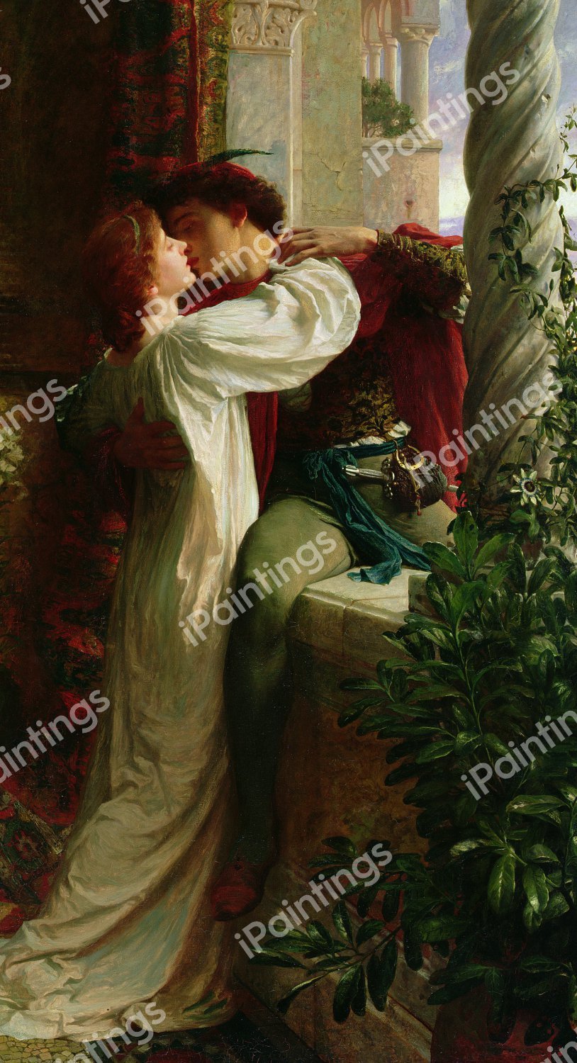 Balcony with Romeo and Juliet, 1884. The painting by Sir Frank Dicksee