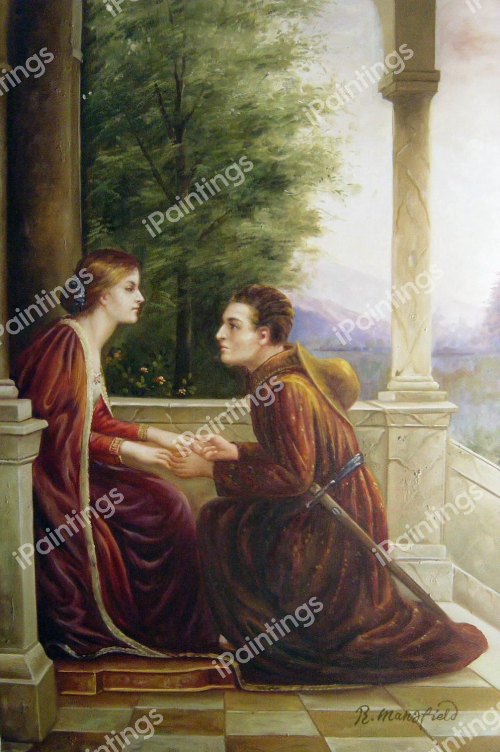 The End Of The Quest. The painting by Sir Frank Dicksee