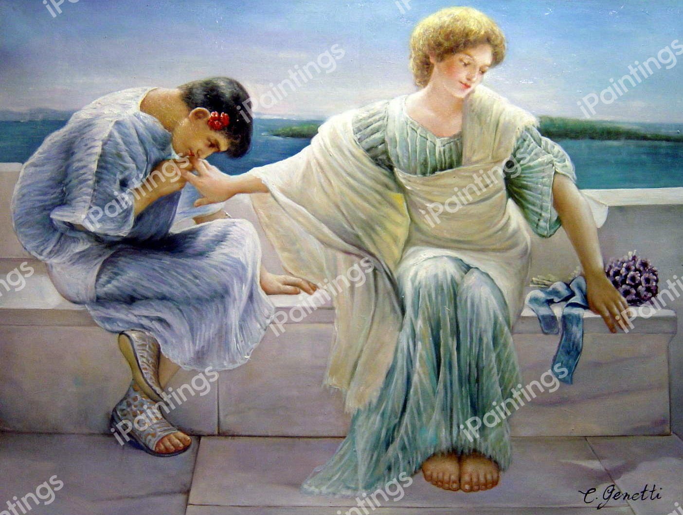 Ask Me No More. The painting by Sir Lawrence Alma-Tadema
