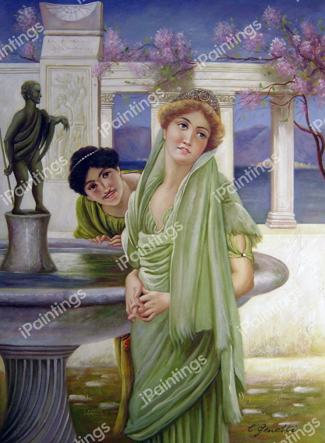 Difference Of Opinion. The painting by Sir Lawrence Alma-Tadema