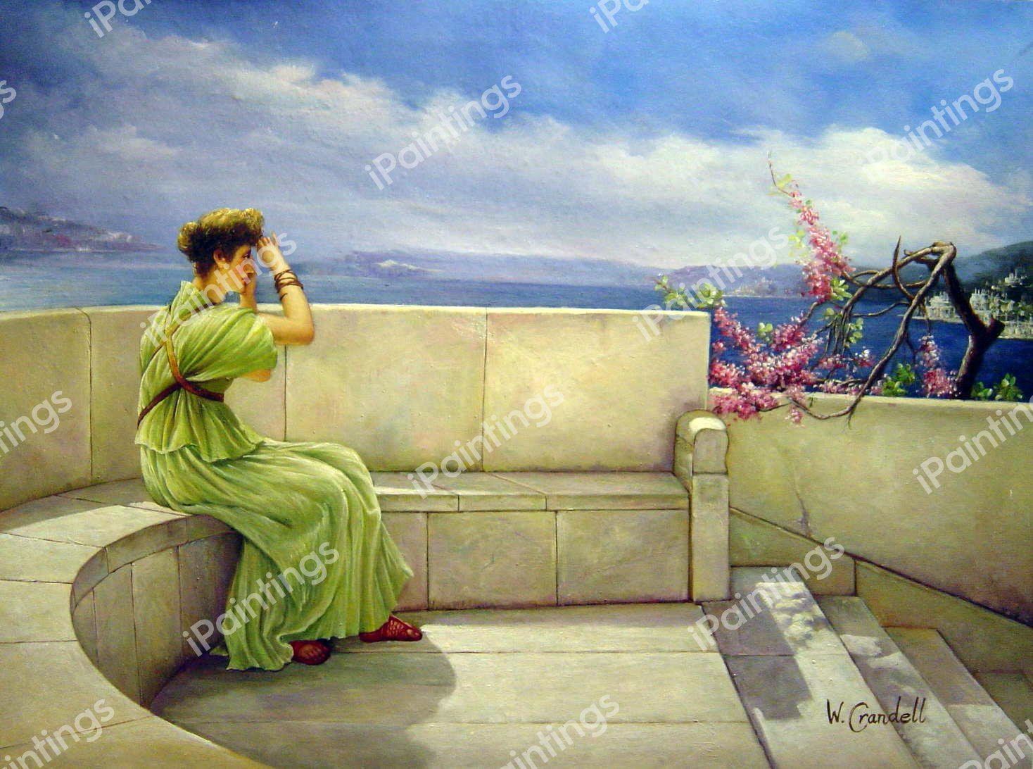 Expectations. The painting by Sir Lawrence Alma-Tadema