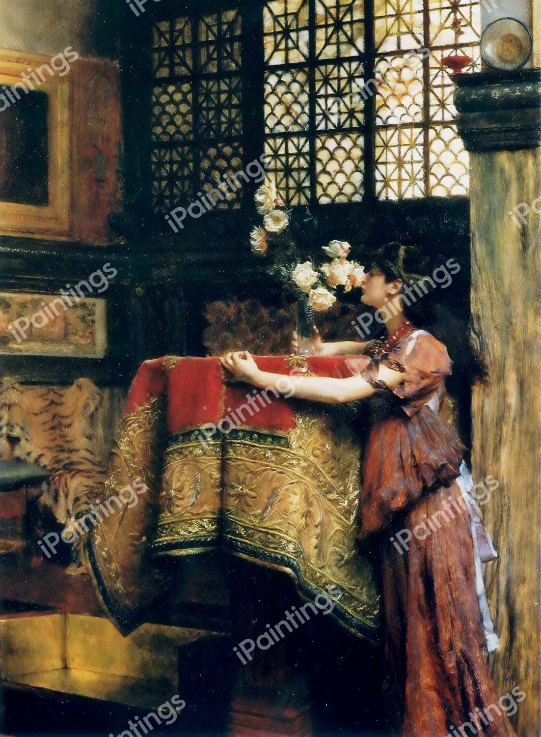 In My Studio. The painting by Sir Lawrence Alma-Tadema