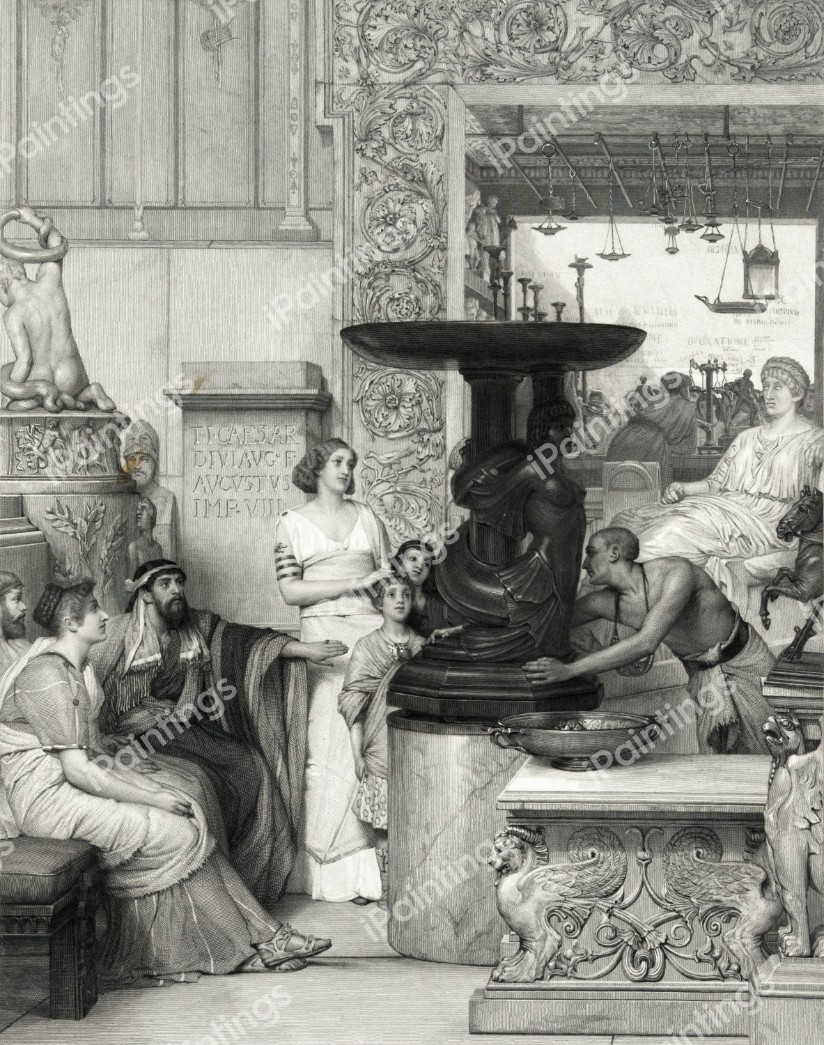 The Sculpture Gallery 2. The painting by Sir Lawrence Alma-Tadema