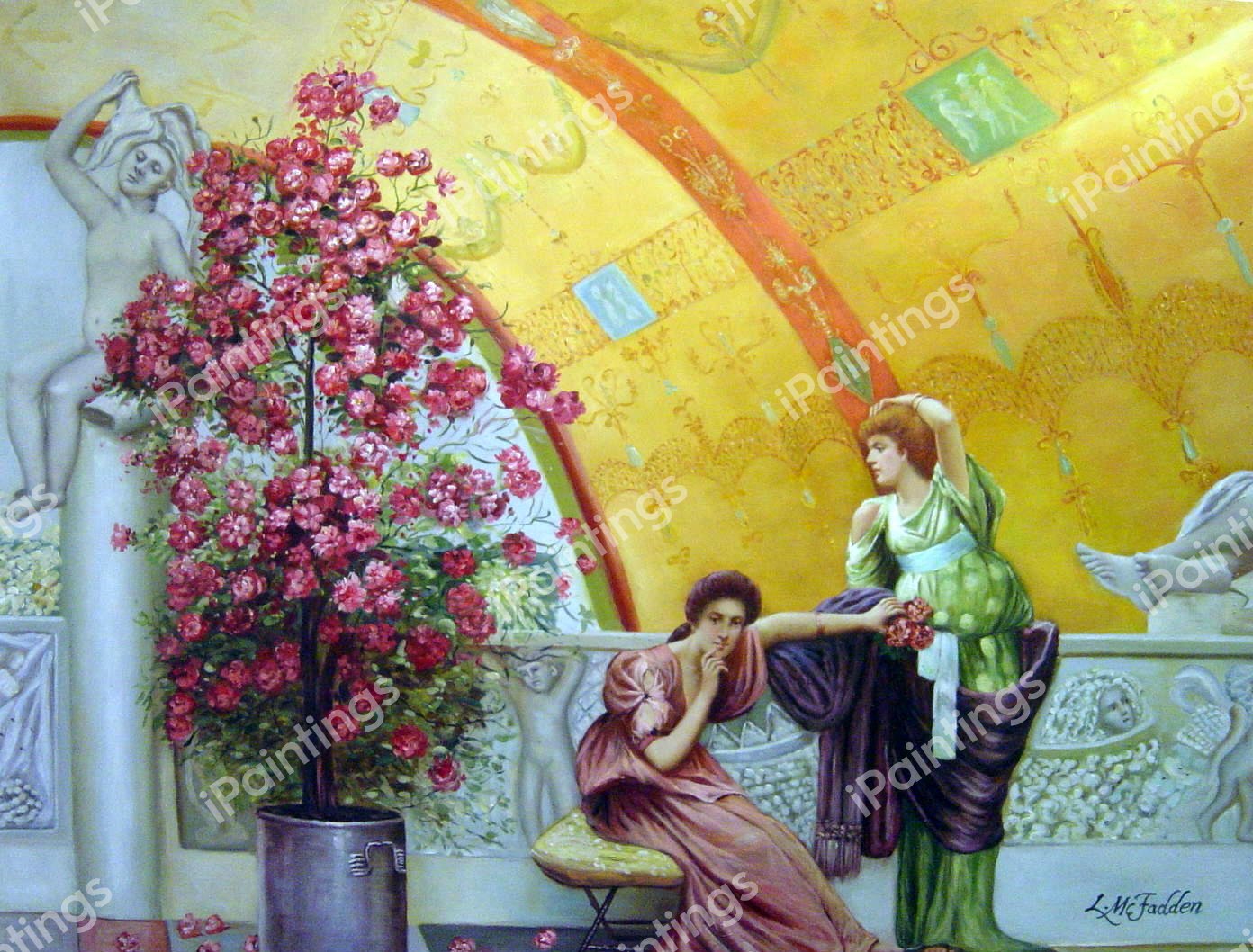 Unconscious Rivals. The painting by Sir Lawrence Alma-Tadema