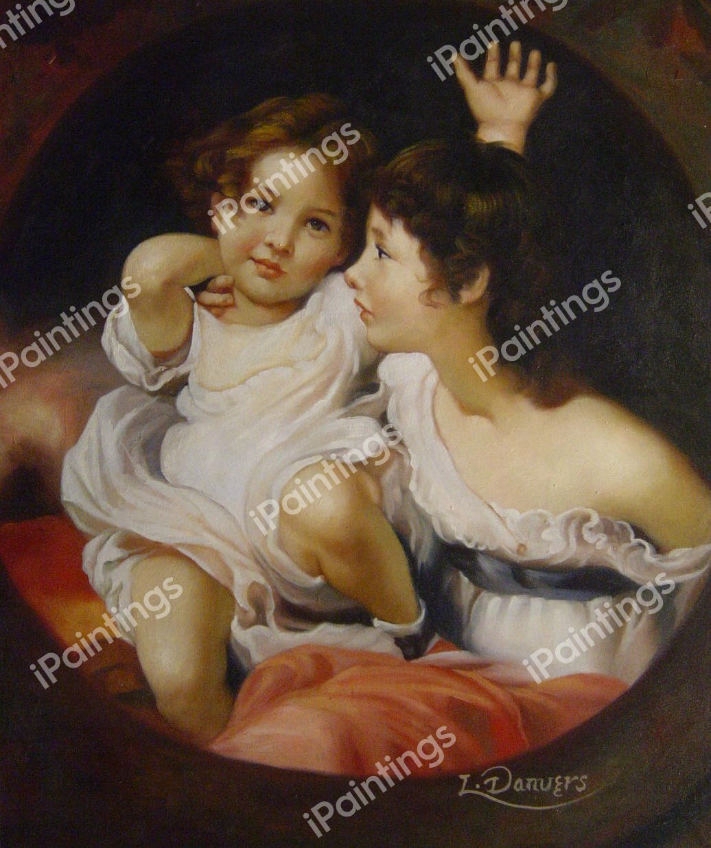 Calmady Children. The painting by Sir Thomas Lawrence