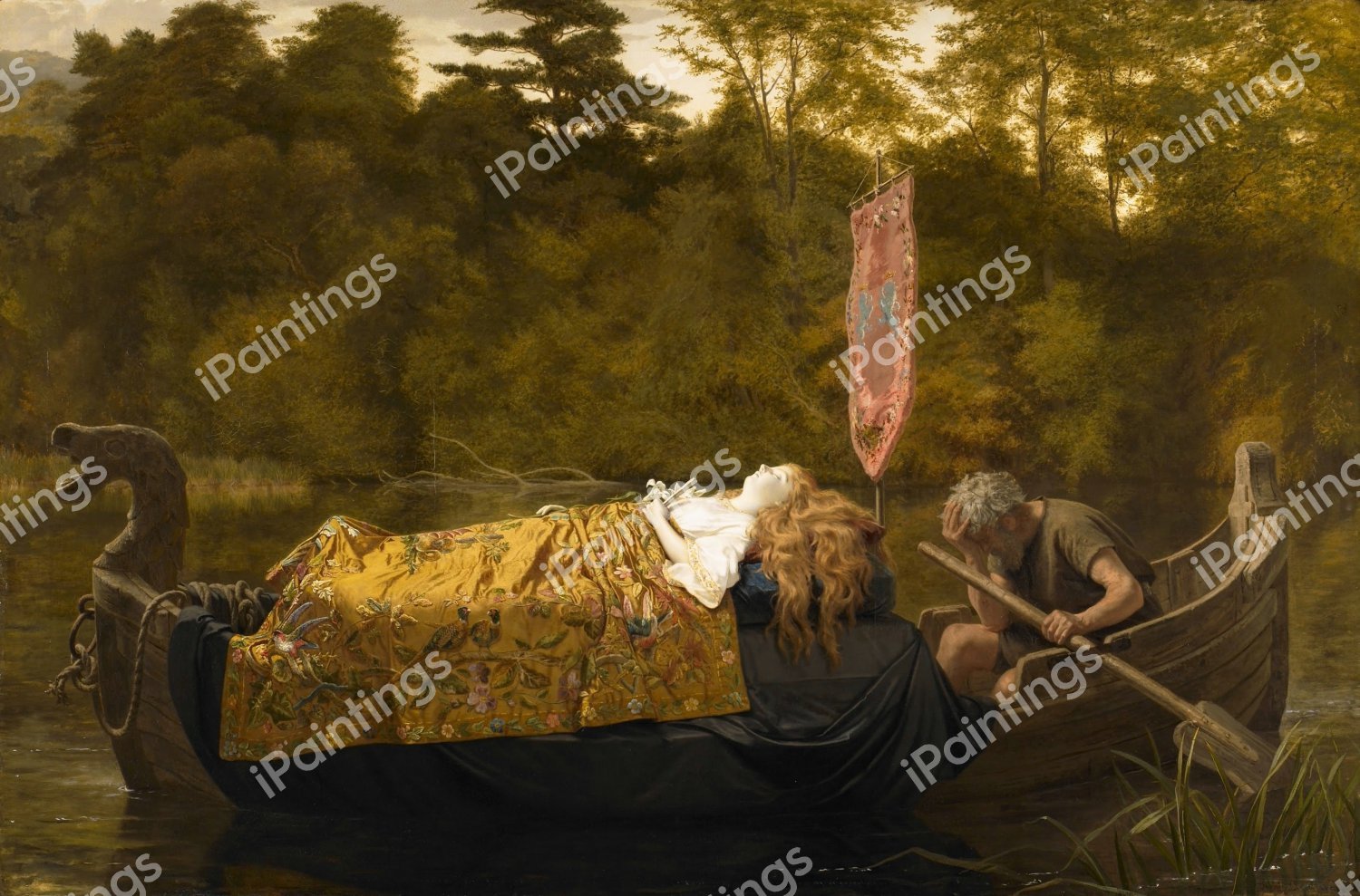 Elaine. The painting by Sophie Anderson